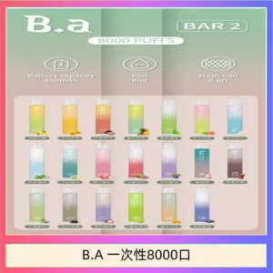 B.A電子煙一次性抛棄式8000口