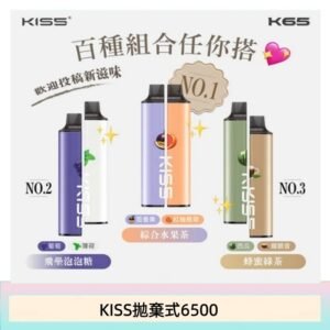 凱斯KISS 6500口一次性/拋棄式電子煙彈磁吸式混搭口味充電款